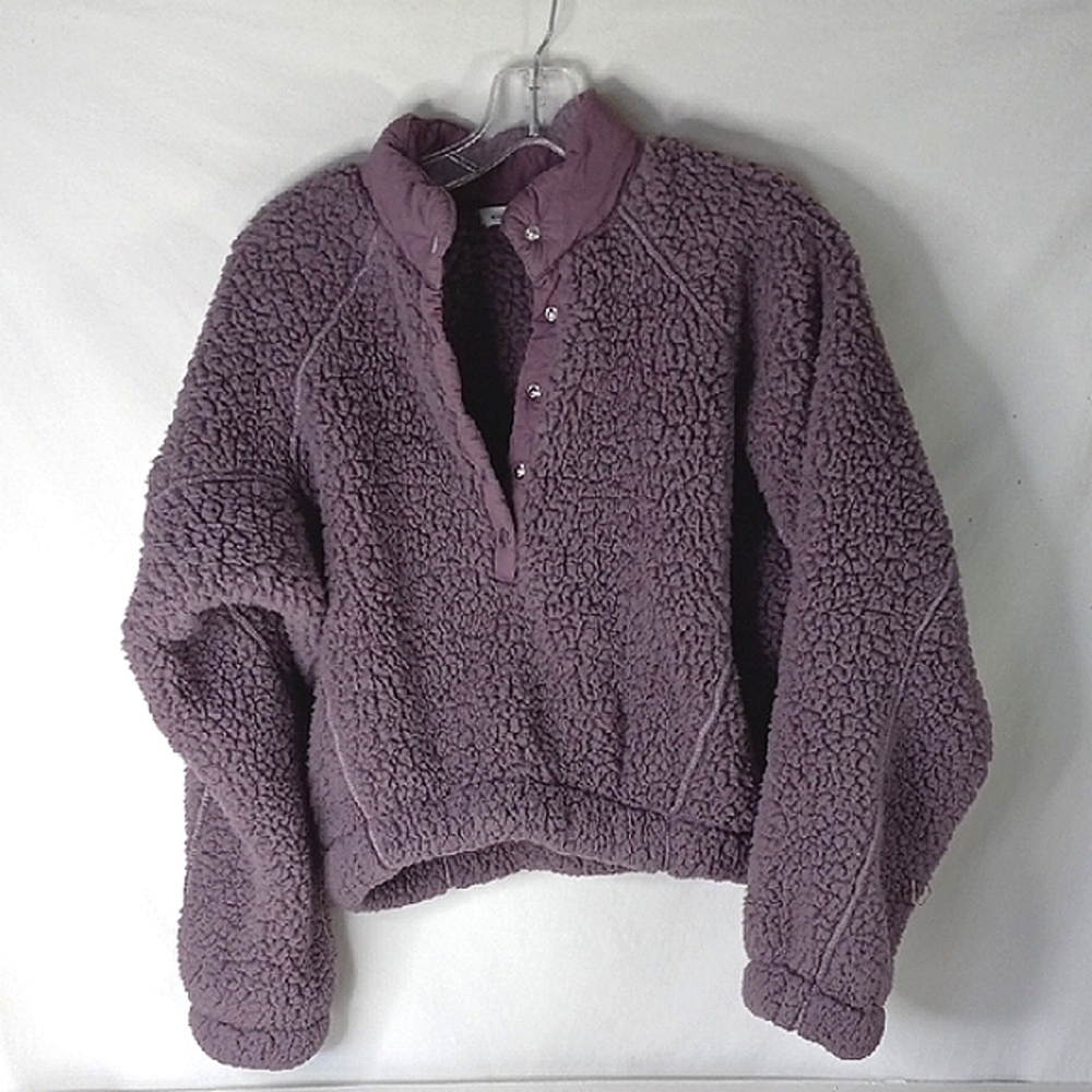 Cozy Stitch & Pine Purple Crop Top